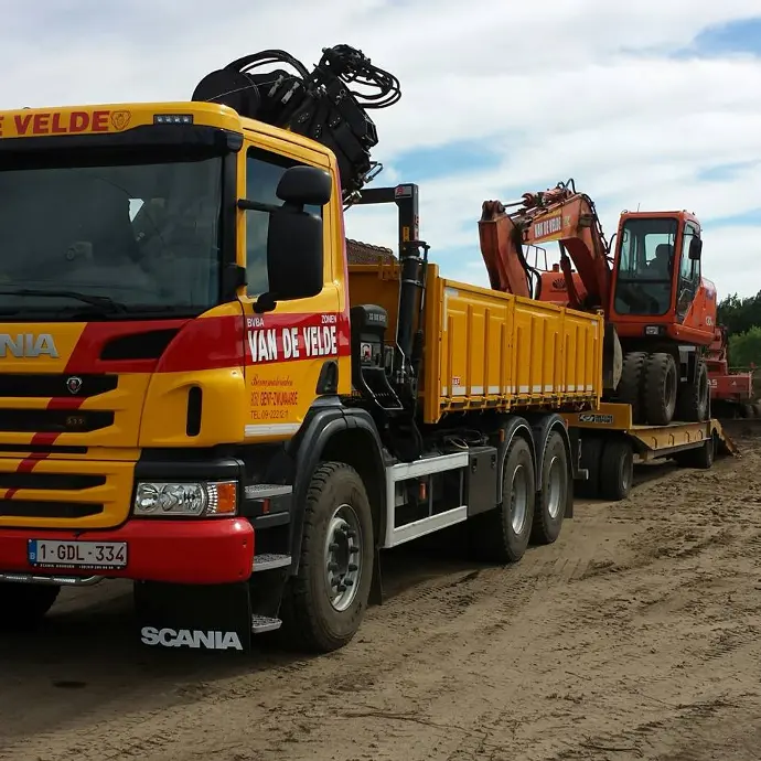 Van de Velde Bouwmaterialen vrachtwagens